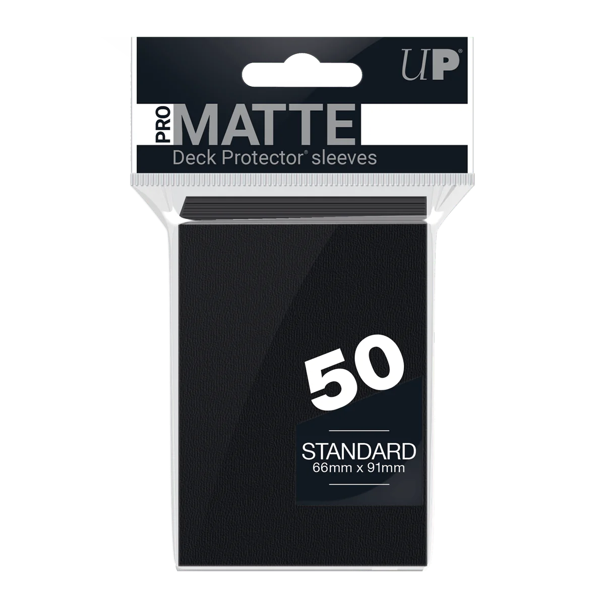 Matte Sleeves (50er Packung) - Schwarz - Ultra Pro