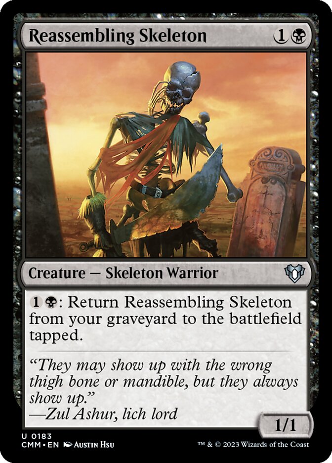 Reassembling Skeleton – Commander Masters [CMM] – English – #183