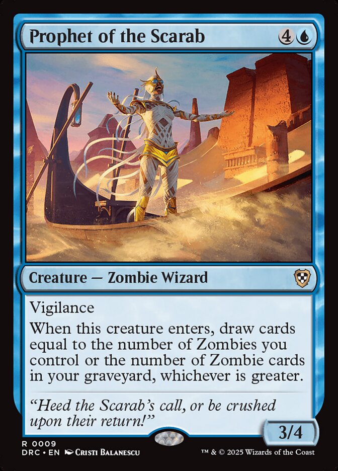 Prophet of the Scarab – Aetherdrift Commander [DRC] – English – #9