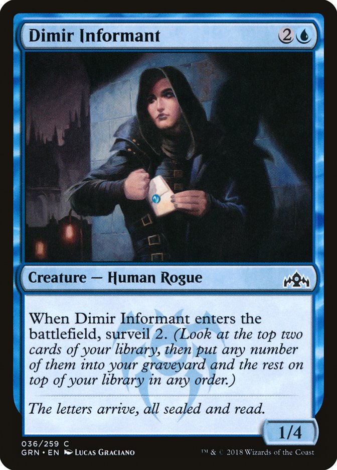 Dimir Informant – Guilds of Ravnica [GRN] – English – #36