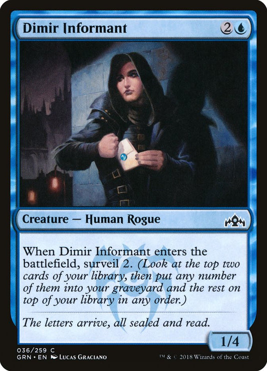 Dimir Informant – Guilds of Ravnica [GRN] – English – #36