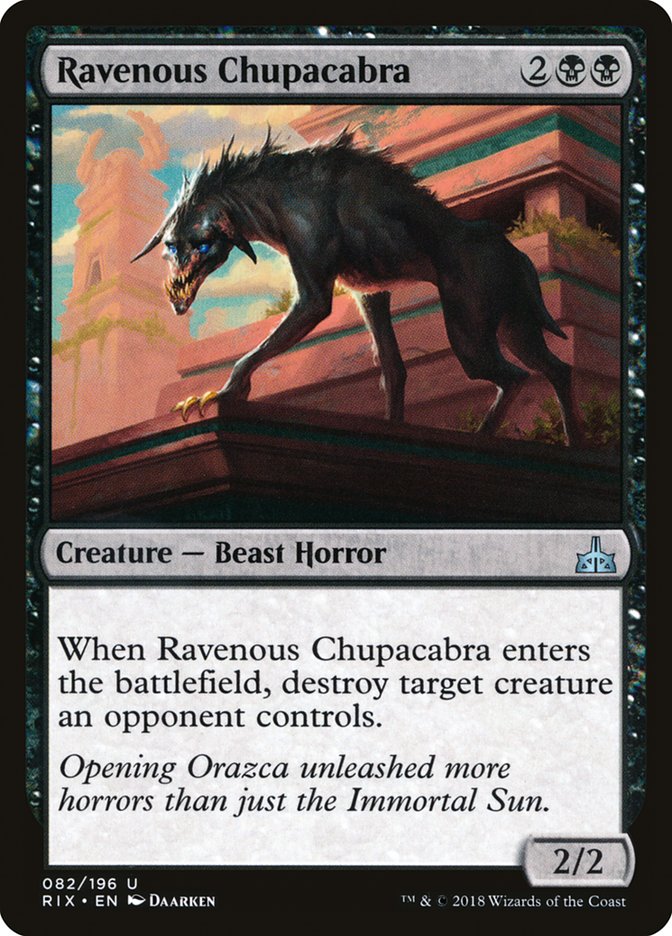 Ravenous Chupacabra – Rivals of Ixalan [RIX] – English – #82