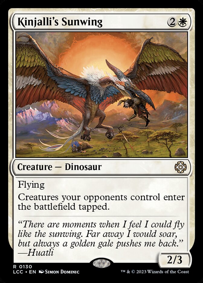 Kinjalli's Sunwing – The Lost Caverns of Ixalan Commander [LCC] – English – #130