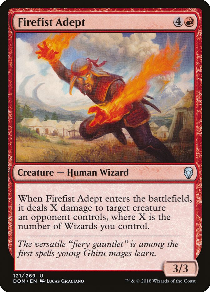 Firefist Adept – Dominaria [DOM] – D – #121
