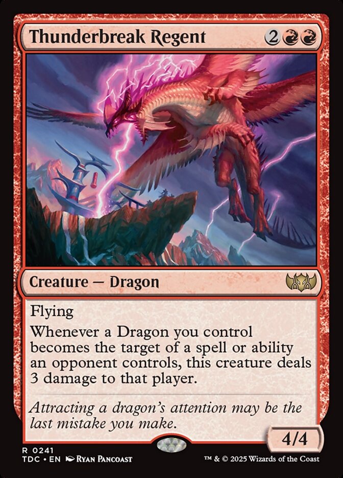 Thunderbreak Regent – Tarkir: Dragonstorm Commander [TDC] – English – #241