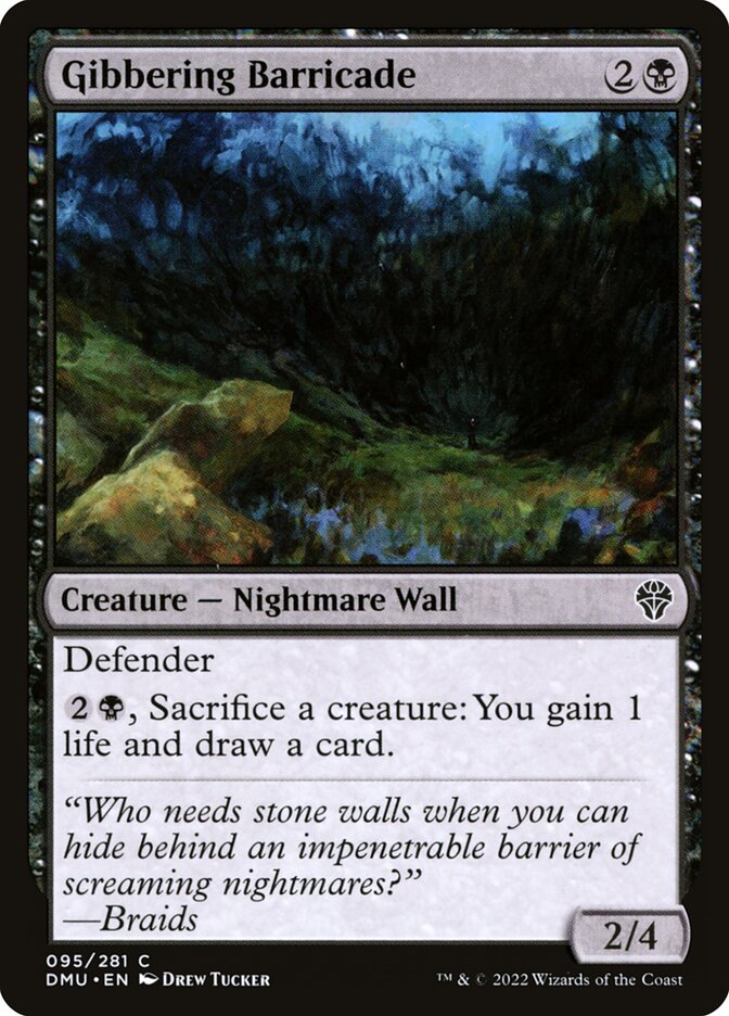 Gibbering Barricade – Dominaria United [DMU] – English – #95