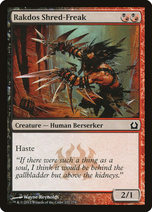 Rakdos Shred-Freak – Return to Ravnica [RTR] – English – #221