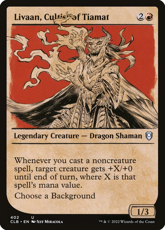 Livaan, Cultist of Tiamat – Commander Legends: Battle for Baldur's Gate [CLB] – English – #402