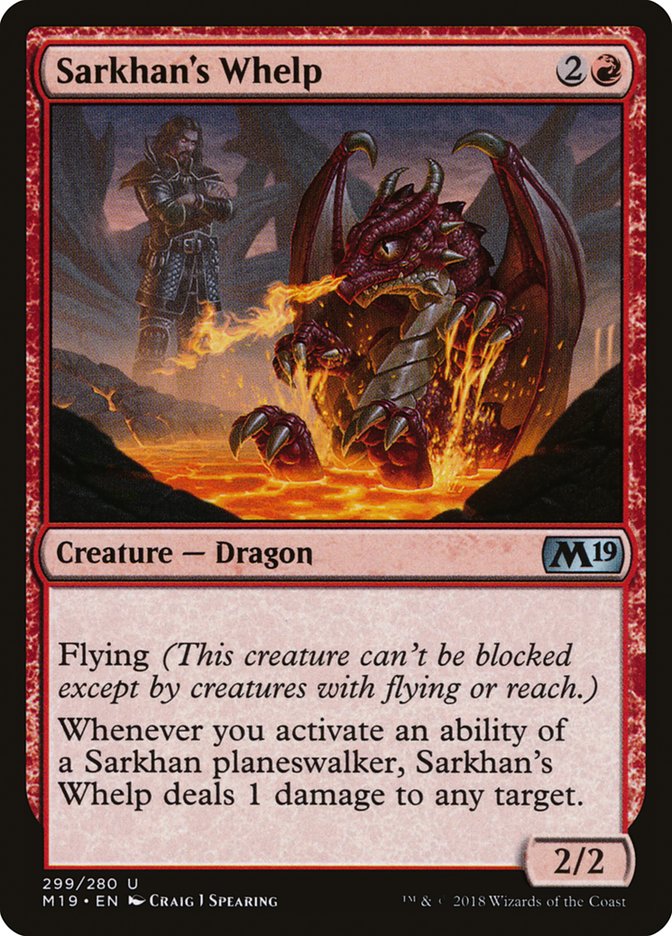 Sarkhan's Whelp – Core Set 2019 [M19] – D – #299
