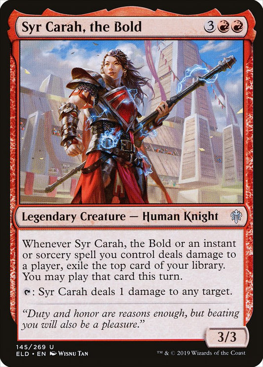 Syr Carah, the Bold – Throne of Eldraine [ELD] – English – #145