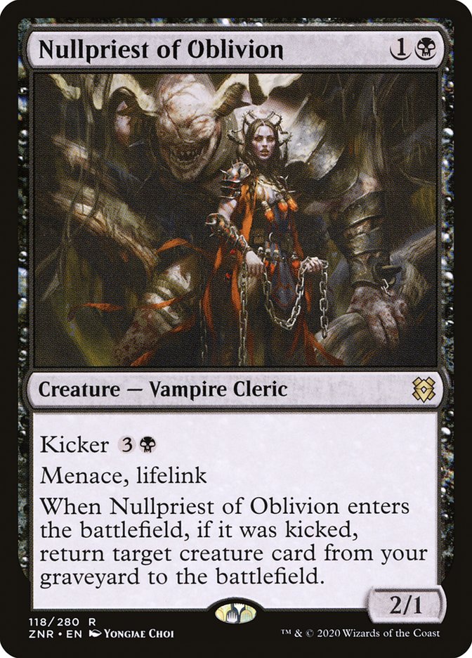 Nullpriest of Oblivion – Zendikar Rising [ZNR] – English – #118