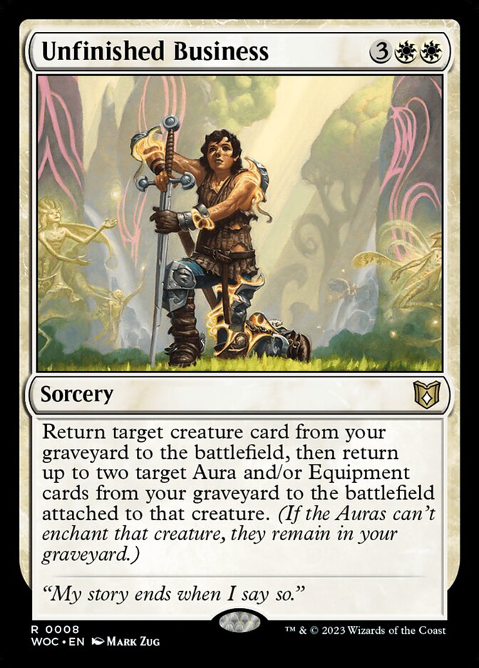 Unfinished Business – Wilds of Eldraine Commander [WOC] – English – #8