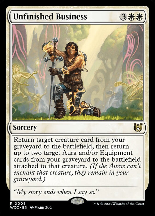Unfinished Business – Wilds of Eldraine Commander [WOC] – English – #8