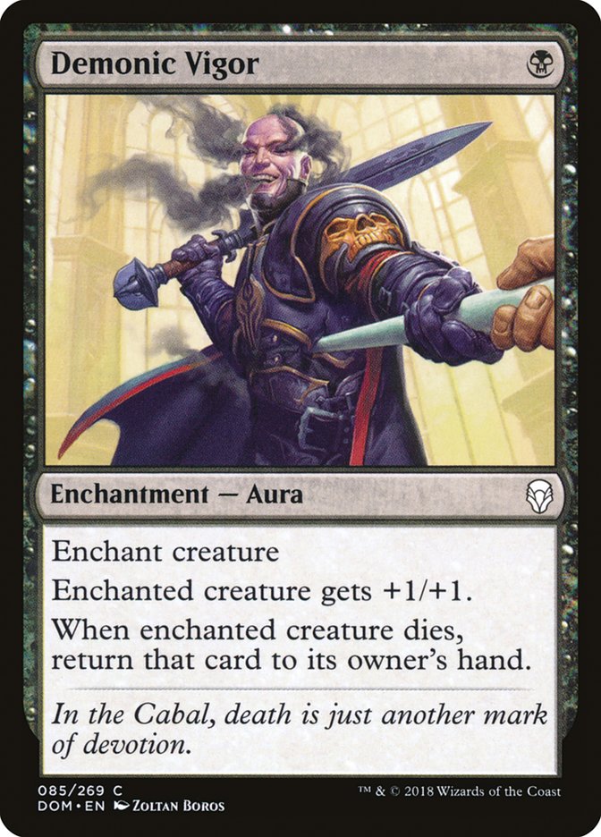 Demonic Vigor – Dominaria [DOM] – D – #85
