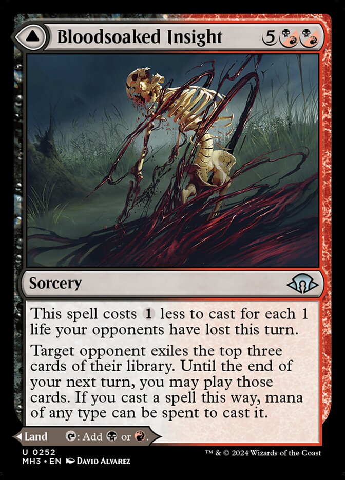 Bloodsoaked Insight // Sanguine Morass – Modern Horizons 3 [MH3] – English – #252