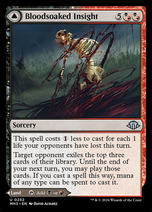 Bloodsoaked Insight // Sanguine Morass – Modern Horizons 3 [MH3] – English – #252