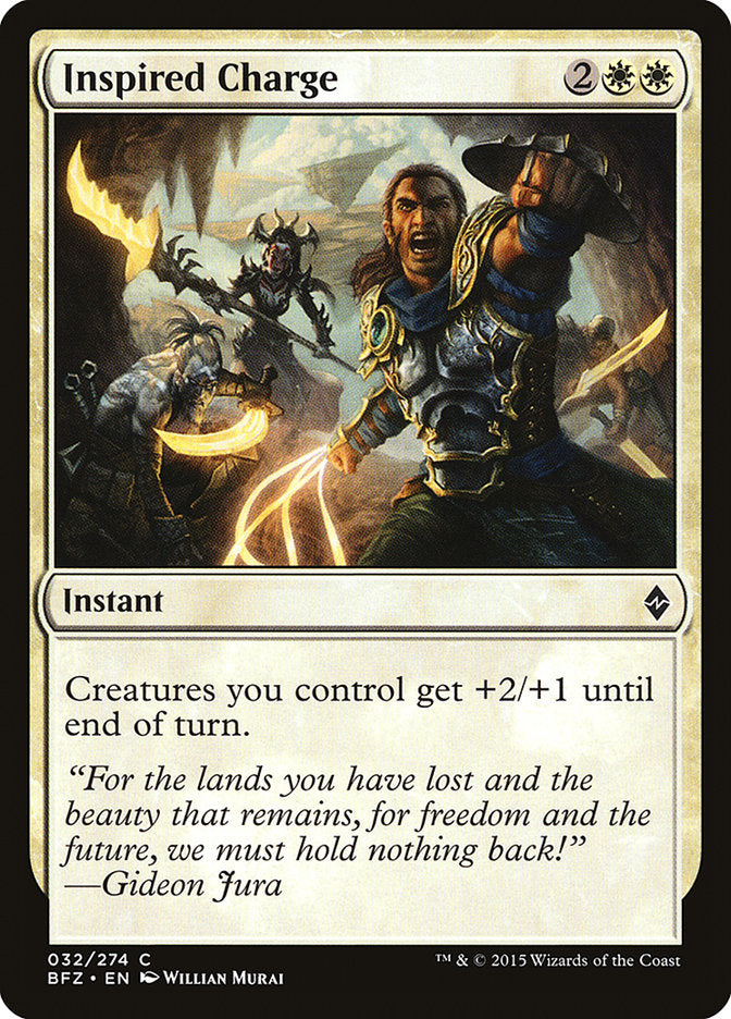Inspired Charge – Battle for Zendikar [BFZ] – English – #32