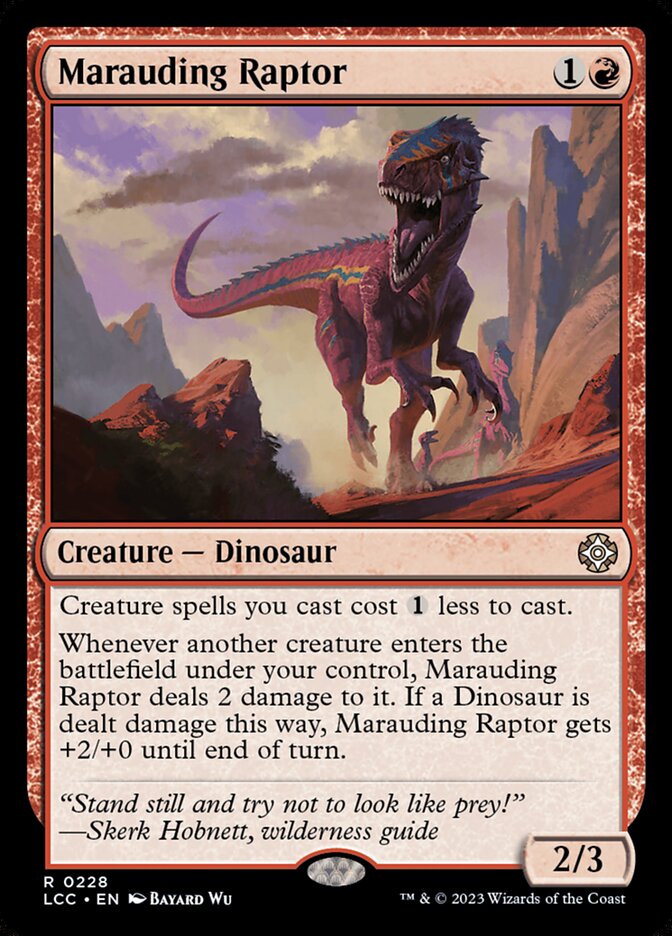 Marauding Raptor – The Lost Caverns of Ixalan Commander [LCC] – English – #228