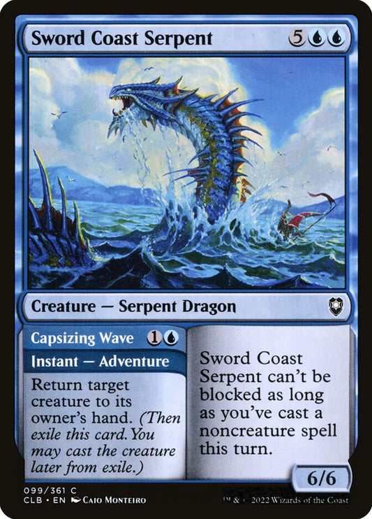 Sword Coast Serpent // Capsizing Wave – Commander Legends: Battle for Baldur's Gate [CLB] – English – #99