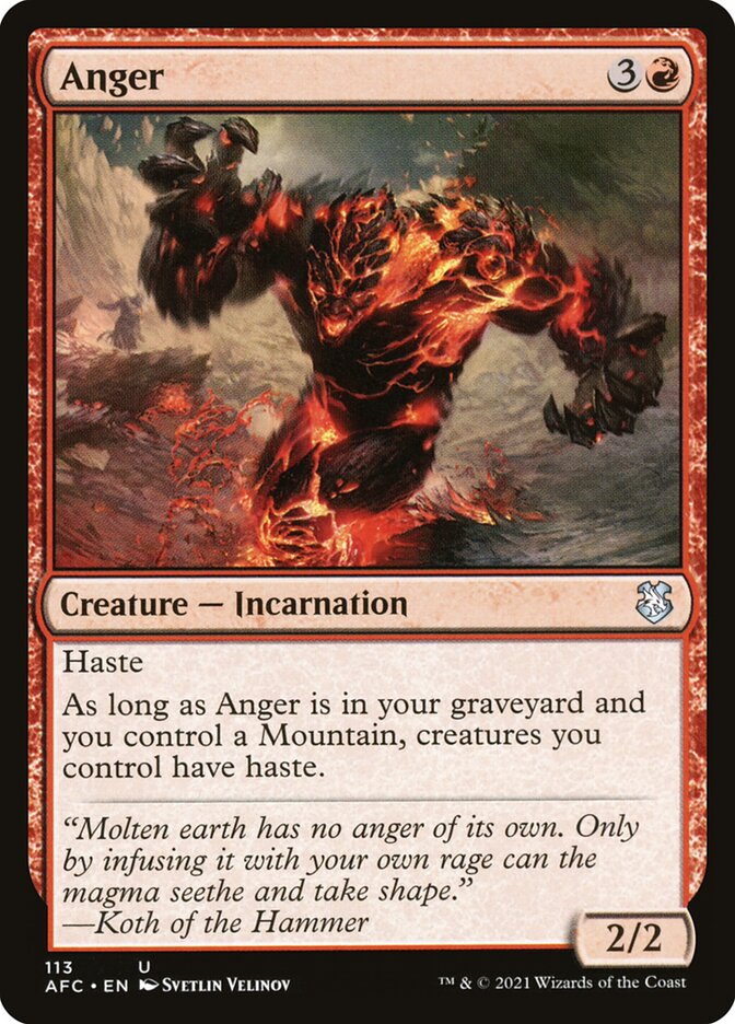 Anger – Forgotten Realms Commander [AFC] – D – #113