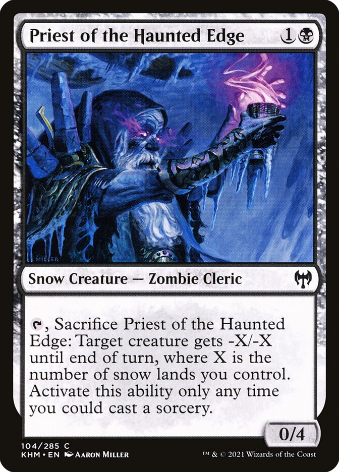 Priest of the Haunted Edge – Kaldheim [KHM] – D – #104
