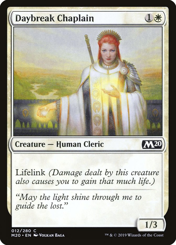 Daybreak Chaplain – Core Set 2020 [M20] – D – #12