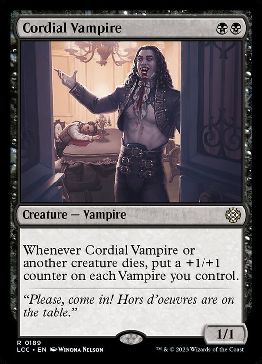 Cordial Vampire – The Lost Caverns of Ixalan Commander [LCC] – English – #189