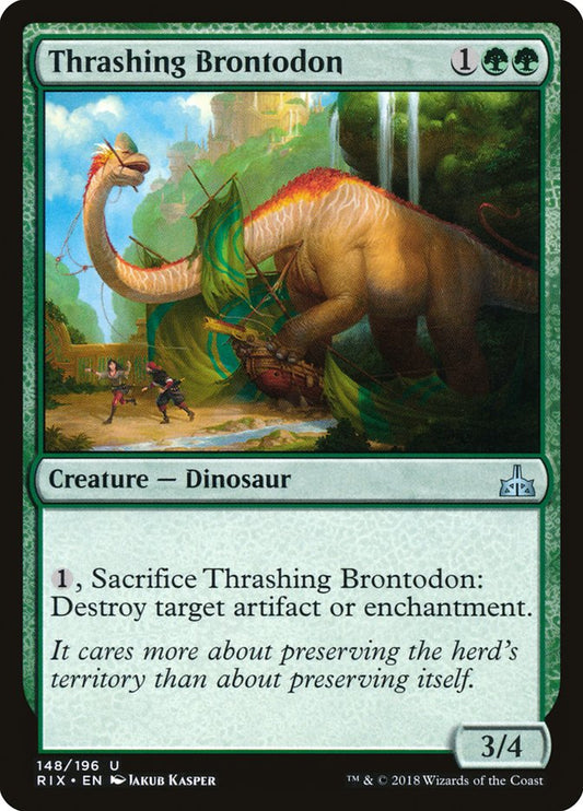 Thrashing Brontodon – Rivals of Ixalan [RIX] – D – #148
