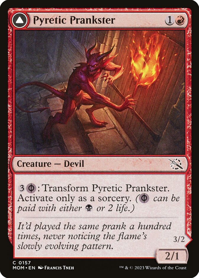 Pyretic Prankster // Glistening Goremonger – March of the Machine [MOM] – English – #157