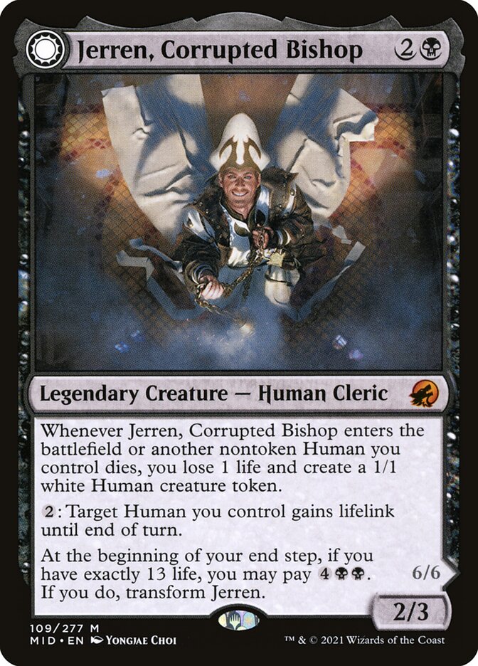 Jerren, Corrupted Bishop // Ormendahl, the Corrupter – Innistrad: Midnight Hunt [MID] – English – #109