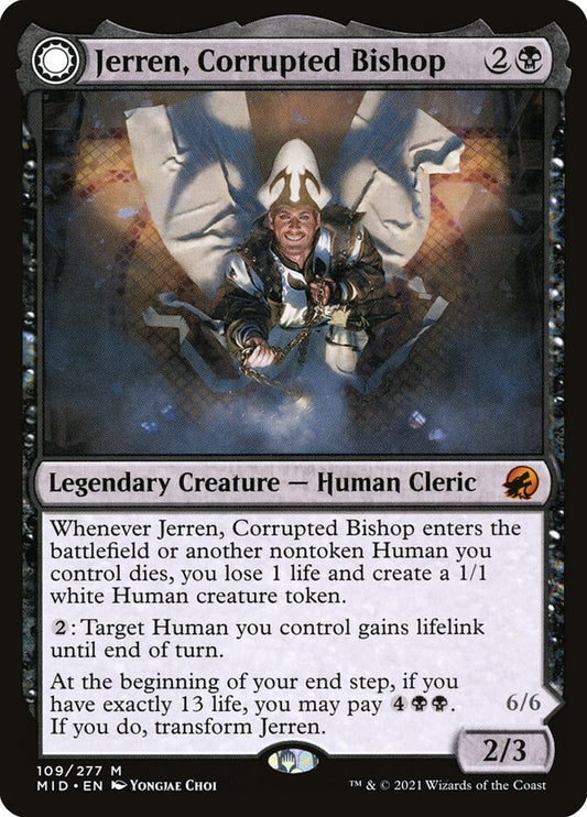 Jerren, Corrupted Bishop // Ormendahl, the Corrupter – Innistrad: Midnight Hunt [MID] – English – #109