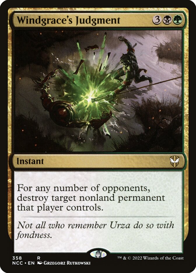 Windgrace's Judgment – New Capenna Commander [NCC] – English – #358