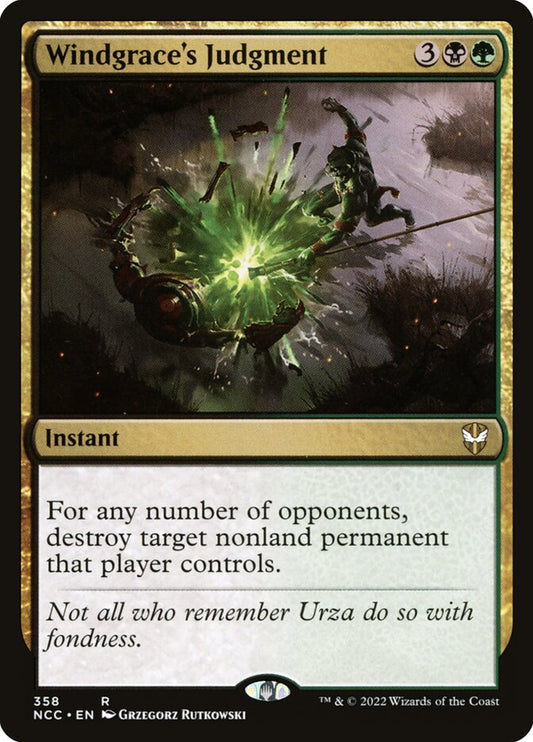Windgrace's Judgment – New Capenna Commander [NCC] – English – #358