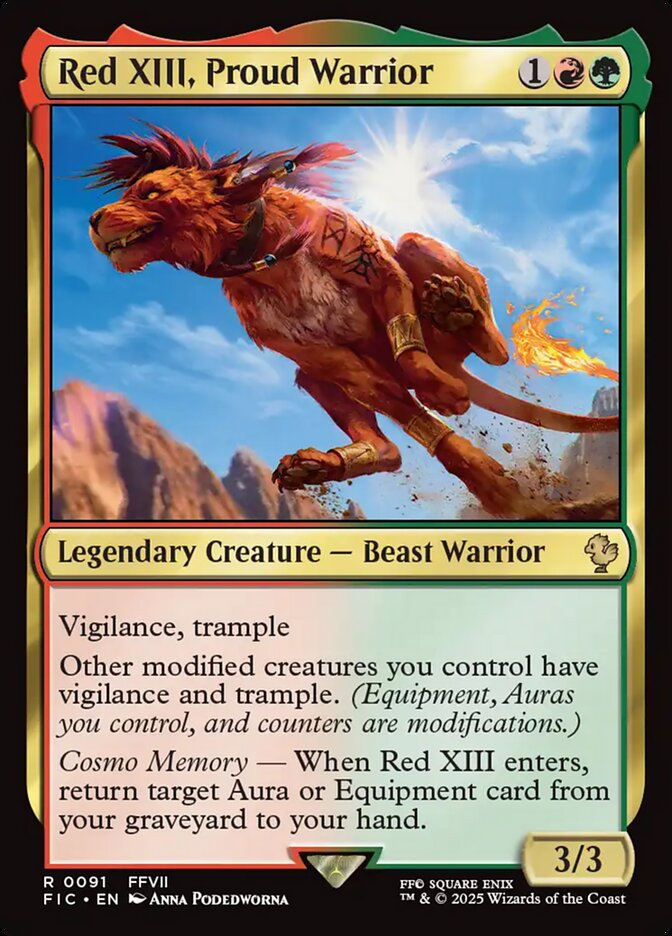 Red XIII, Proud Warrior – Final Fantasy Commander [FIC] – English – #91