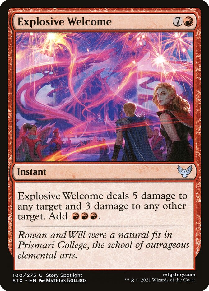 Explosive Welcome – Strixhaven: School of Mages [STX] – English – #100