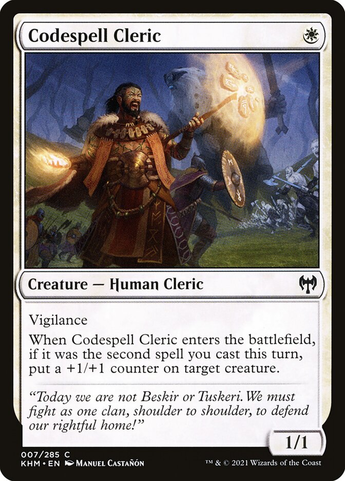 Codespell Cleric – Kaldheim [KHM] – D – #7