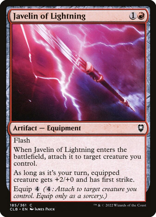 Javelin of Lightning – Commander Legends: Battle for Baldur's Gate [CLB] – D – #185