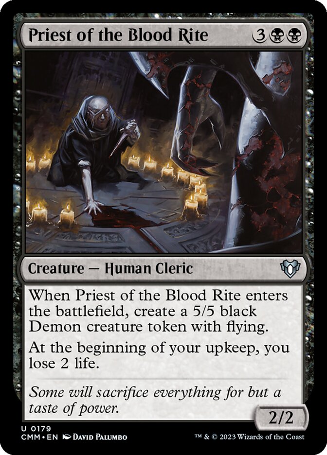 Priest of the Blood Rite – Commander Masters [CMM] – English – #179