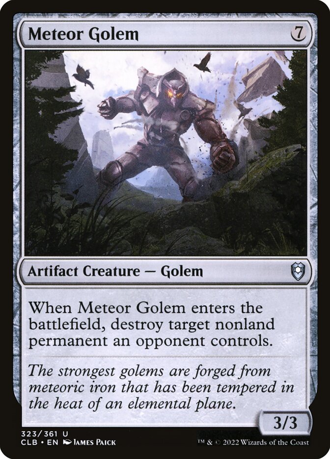 Meteor Golem – Commander Legends: Battle for Baldur's Gate [CLB] – D – #323
