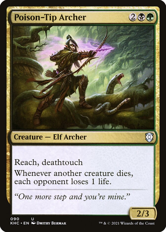 Poison-Tip Archer – Kaldheim Commander [KHC] – English – #90