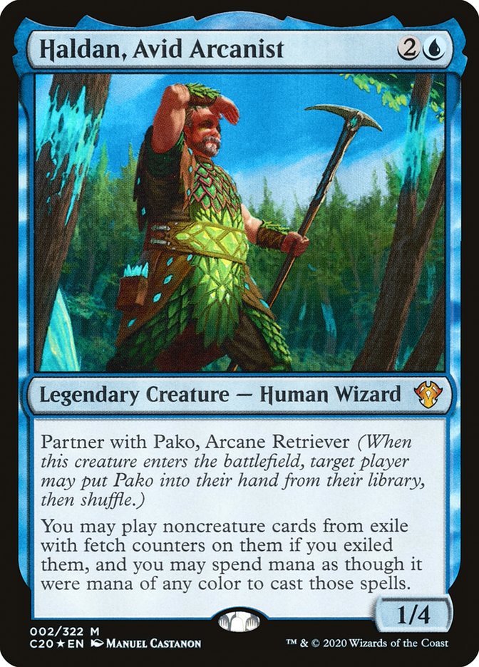 Haldan, Avid Arcanist – Commander 2020 [C20] – English – #2