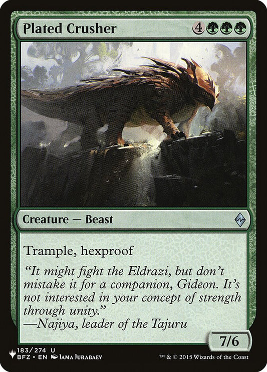 Plated Crusher – The List [PLST] – English – #BFZ-183
