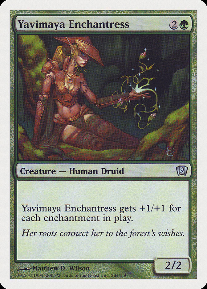 Yavimaya Enchantress – Ninth Edition [9ED] – D – #284