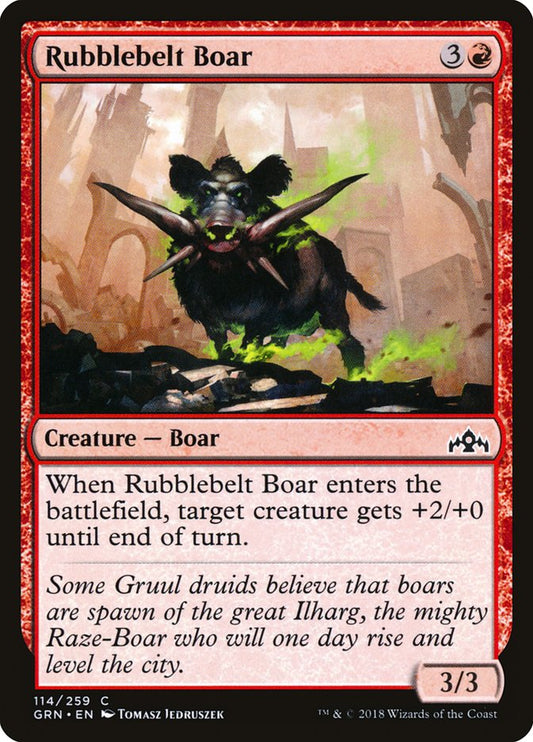 Rubblebelt Boar – Guilds of Ravnica [GRN] – D – #114