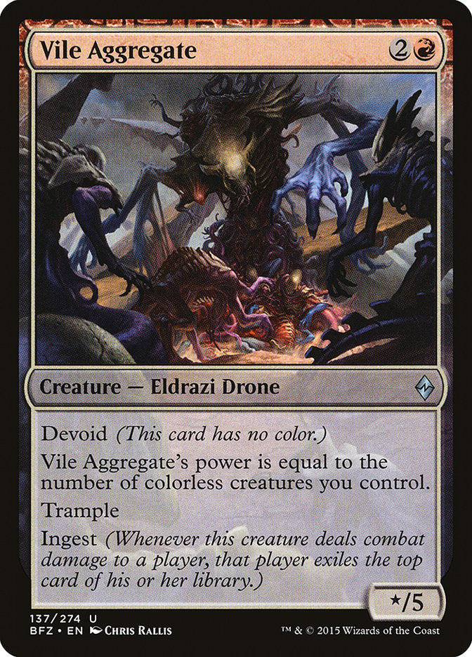 Vile Aggregate – Battle for Zendikar [BFZ] – English – #137