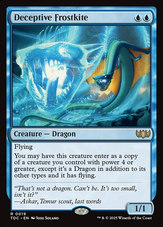 Deceptive Frostkite – Tarkir: Dragonstorm Commander [TDC] – English – #19