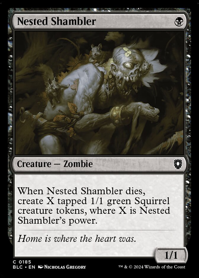 Nested Shambler – Bloomburrow Commander [BLC] – English – #185