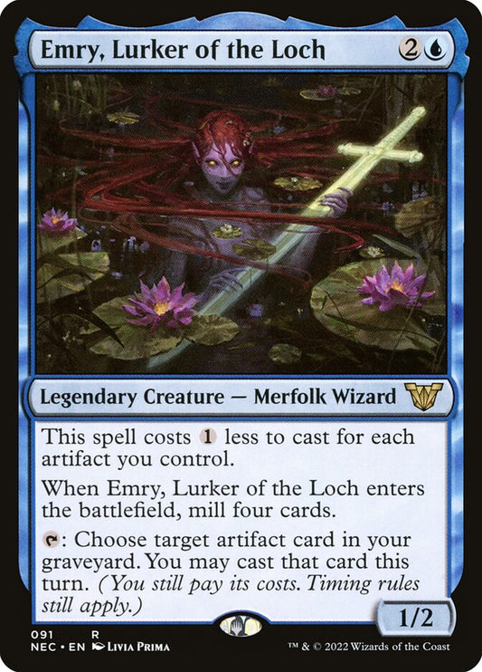 Emry, Lurker of the Loch – Neon Dynasty Commander [NEC] – English – #91