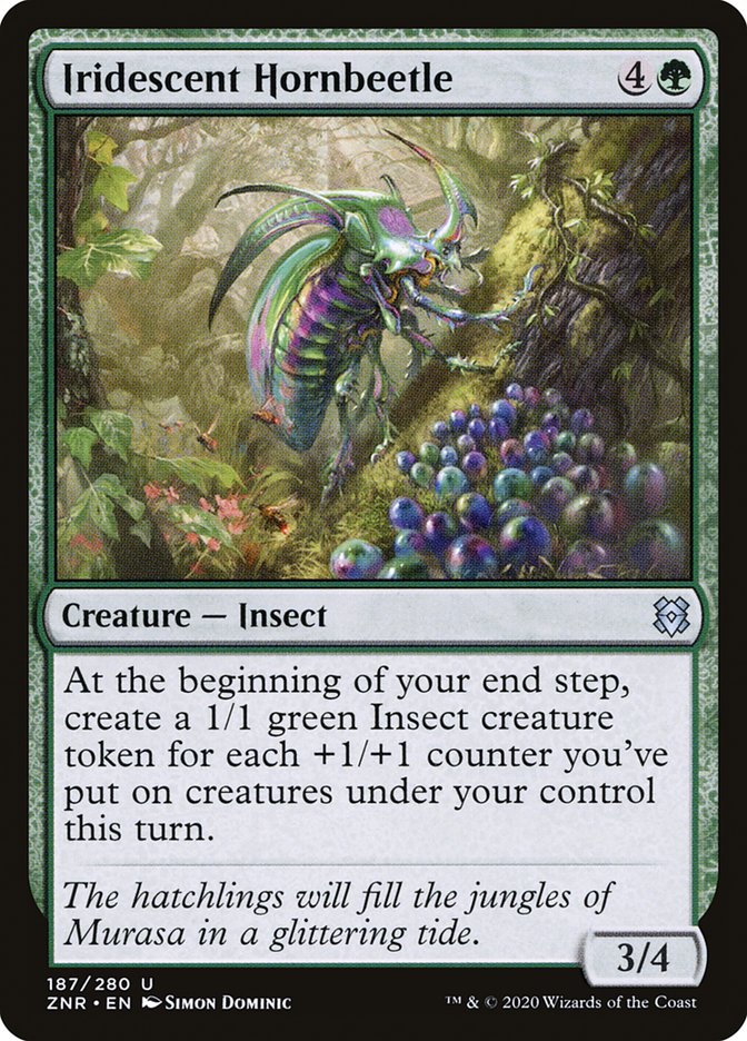 Iridescent Hornbeetle – Zendikar Rising [ZNR] – English – #187