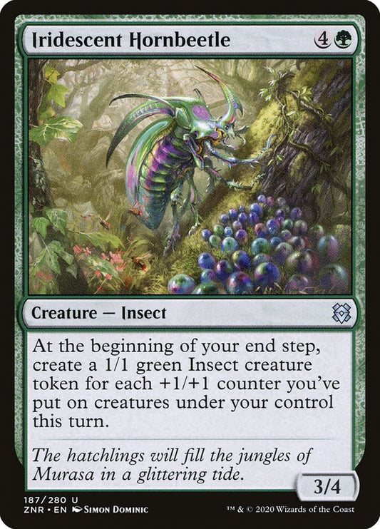 Iridescent Hornbeetle – Zendikar Rising [ZNR] – English – #187